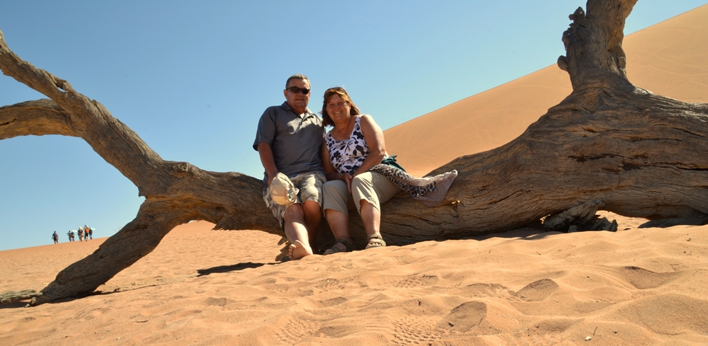 two of us in  Namibia 