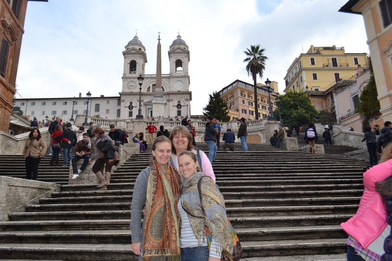 Roma - Spanish Steps and a little Italian al fresco