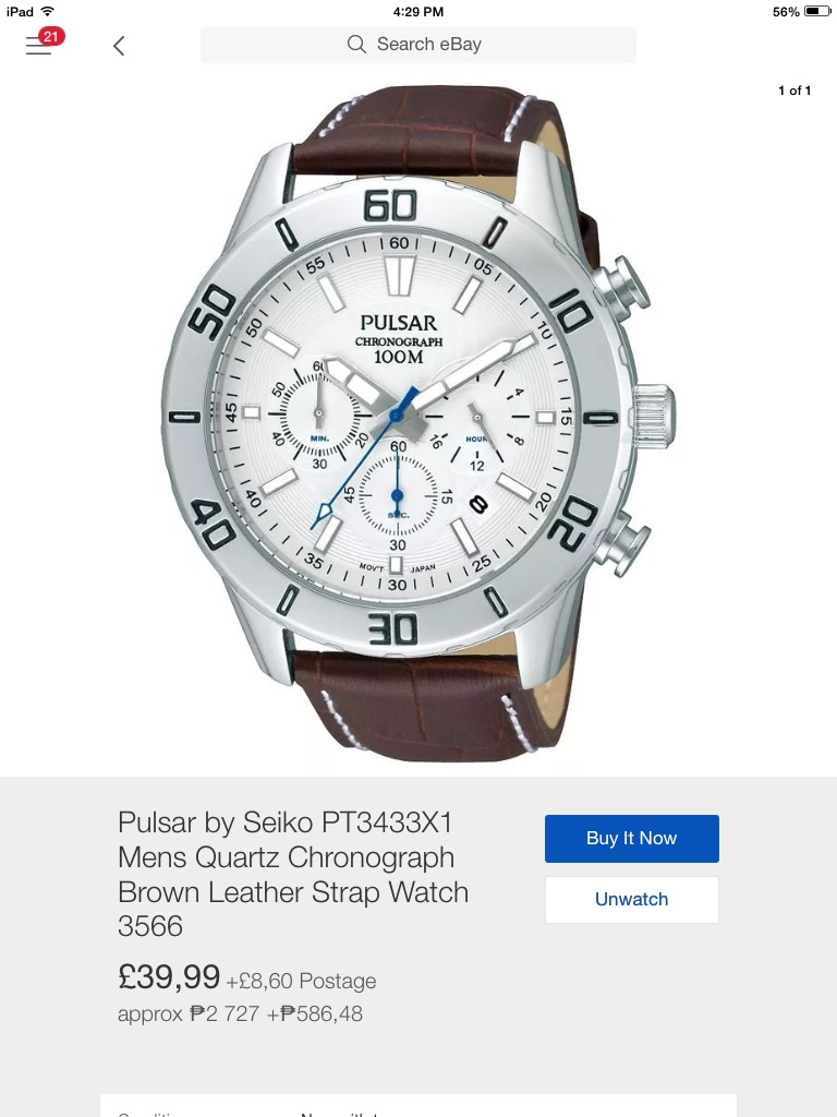 Photo is a screenshot taken from eBay app Photo is a screenshot taken from eBay app