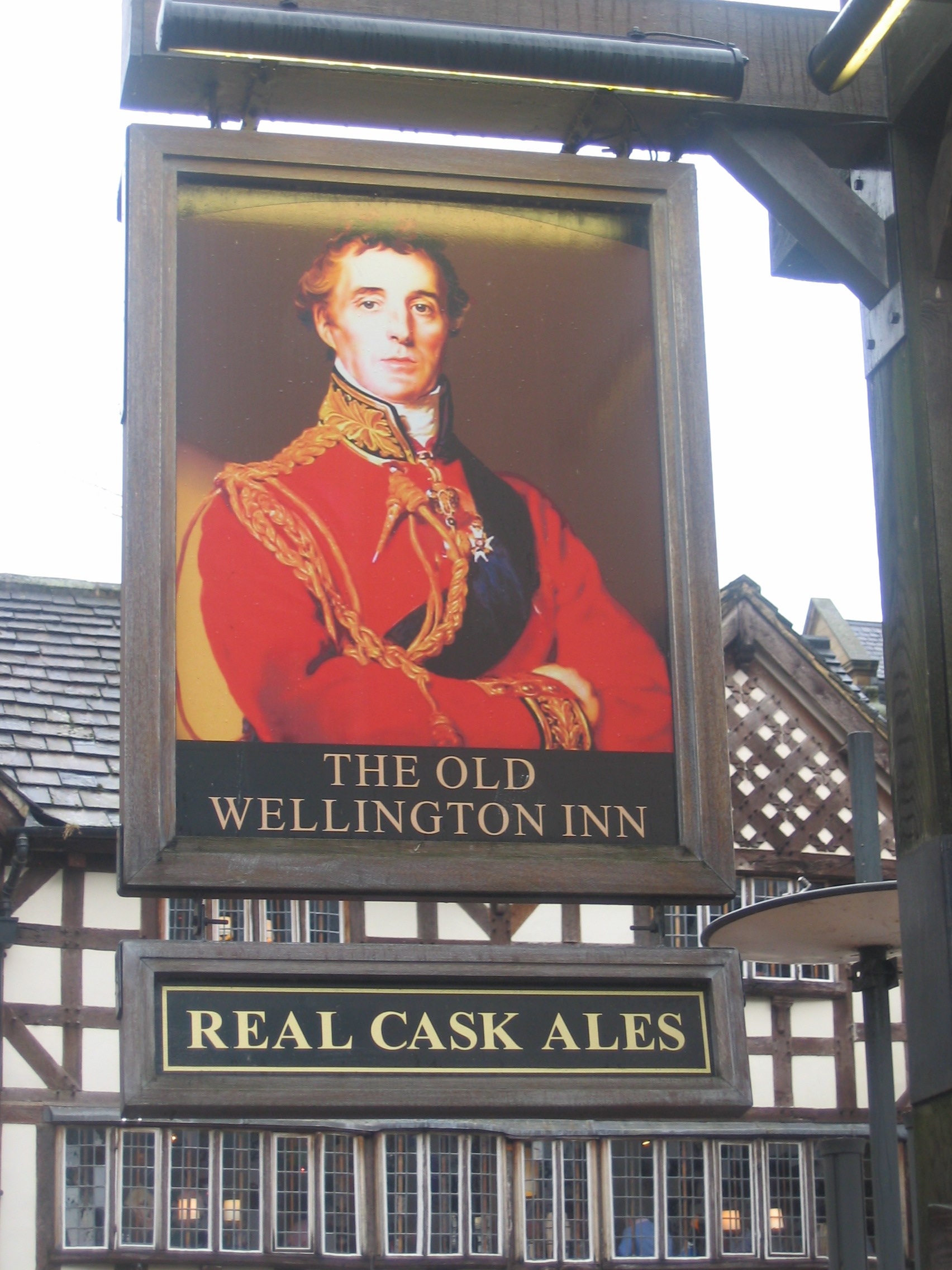 Photo taken by me – pub sign - The Old Wellington Inn – Manchester