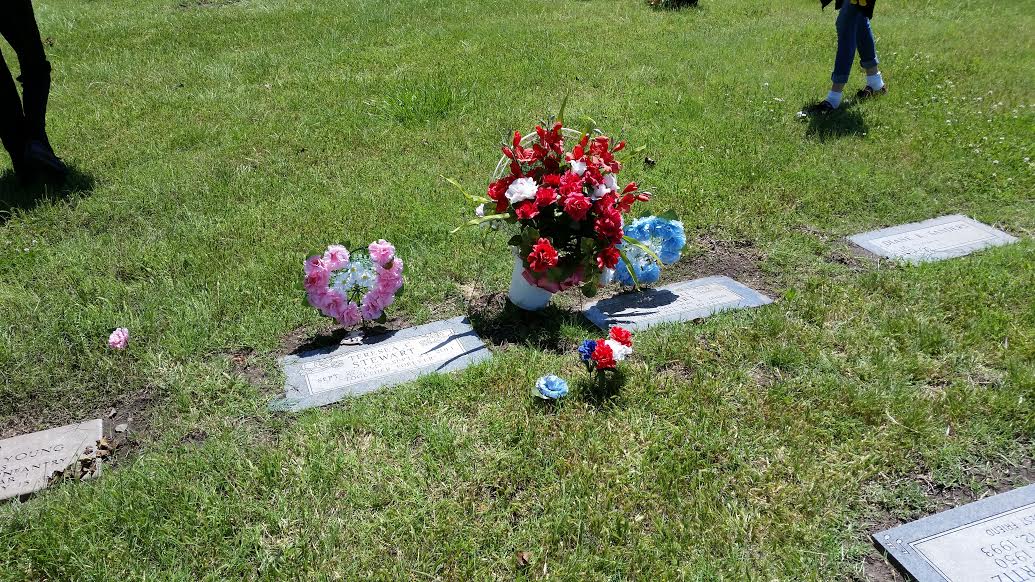 Grandma Stewart and my Dad&#039;s graves