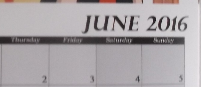 Photo of my calendar taken and cropped by me Photo of my calendar taken and cropped by me