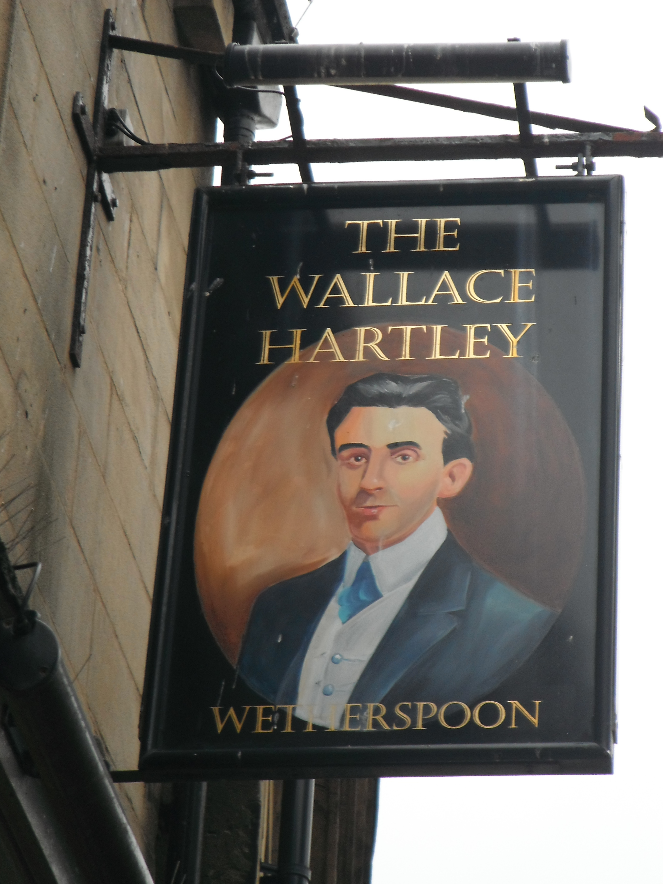 Photo taken by me - The Wallace Hartley pub sign - Colne Lancashire