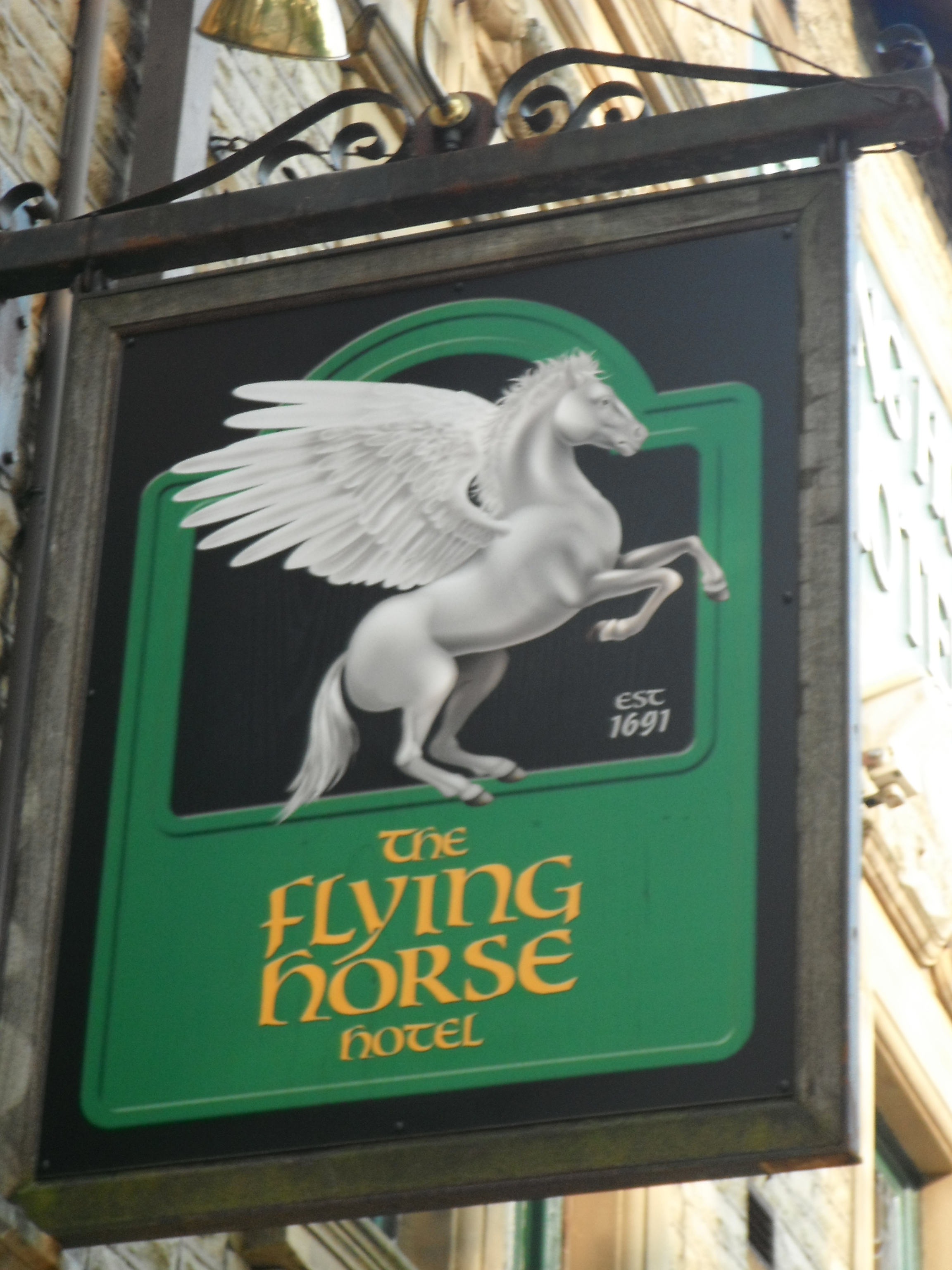 photo taken by me - The Flying Horse pub sign, in Rochdale photo taken by me - The Flying Horse pub sign, in Rochdale