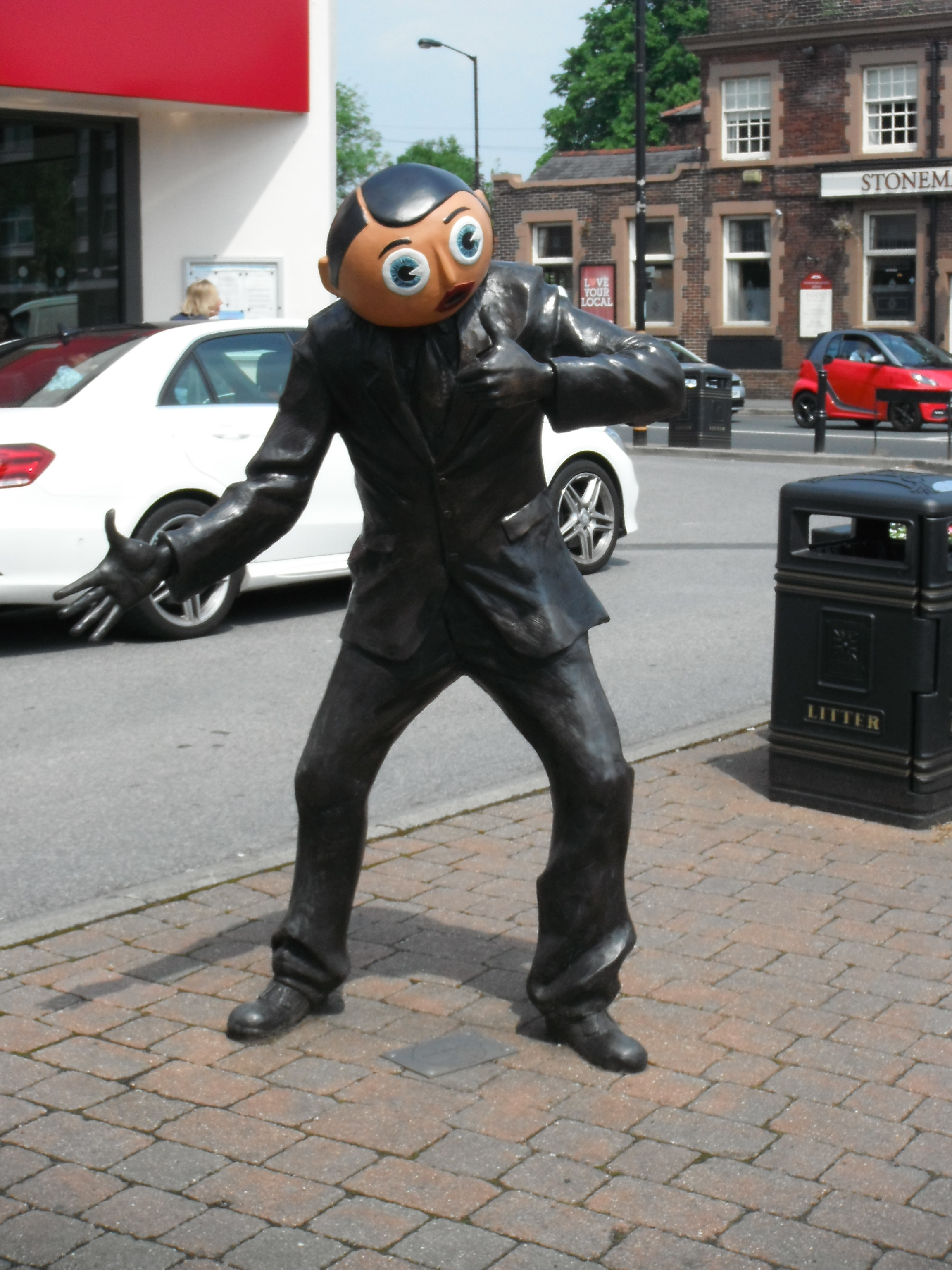 photo taken by me - Frank Sidebottom in Timperley, Cheshire