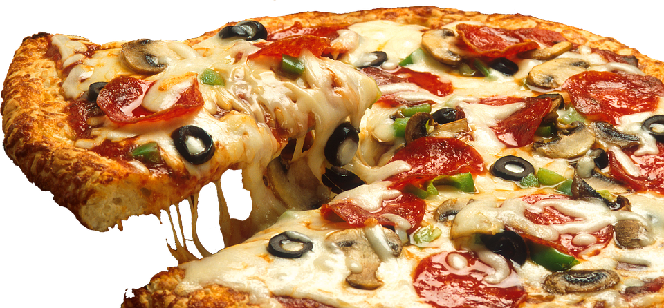 Image from Pixabay: https://pixabay.com/en/supreme-pizza-sliced-cheese-italian-619133/