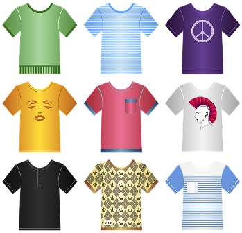 https://pixabay.com/en/t-shirts-tees-clothing-clothes-1144189/