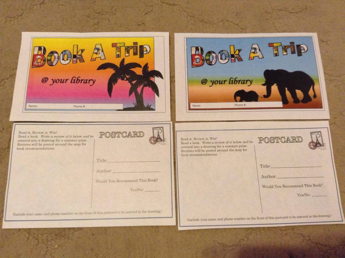 The cards to fill out The cards to fill out