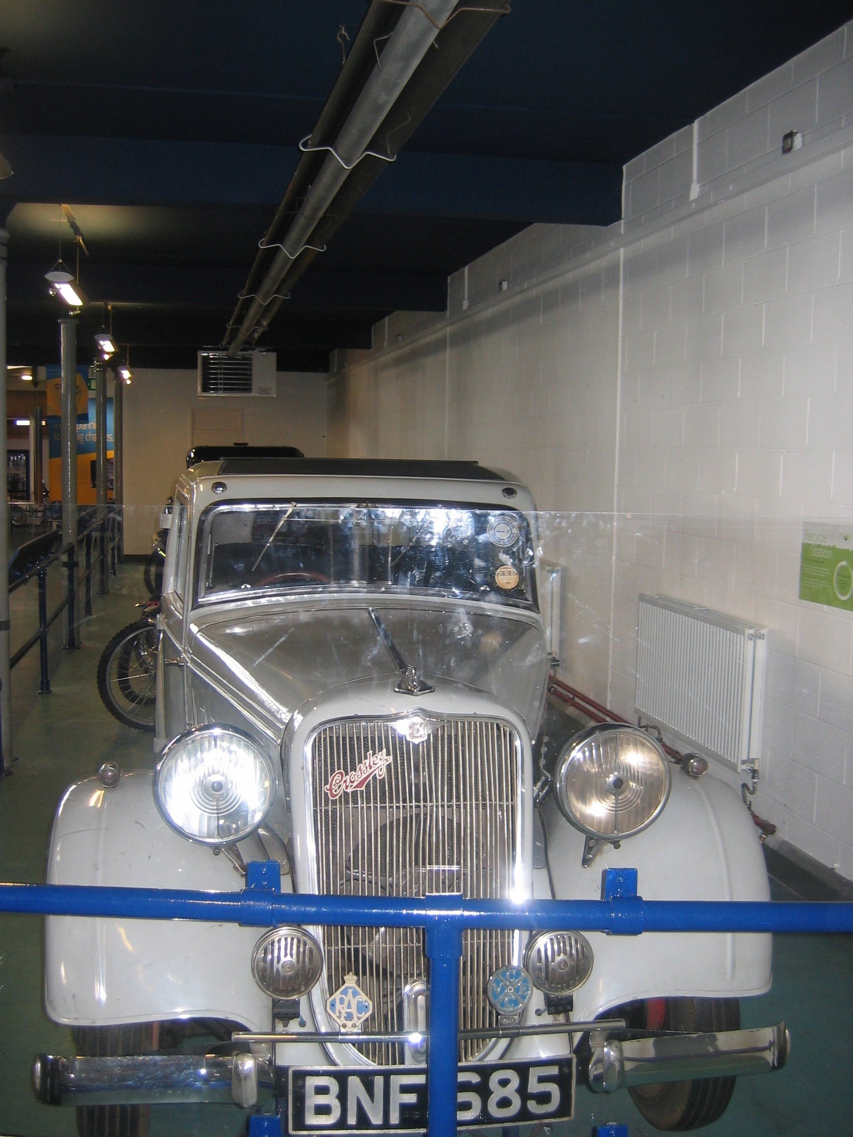 Photo taken by me – vintage car at Manchester’s Museum Of Science And Industry