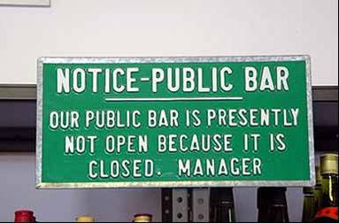 Bar Closed - Bar Closed