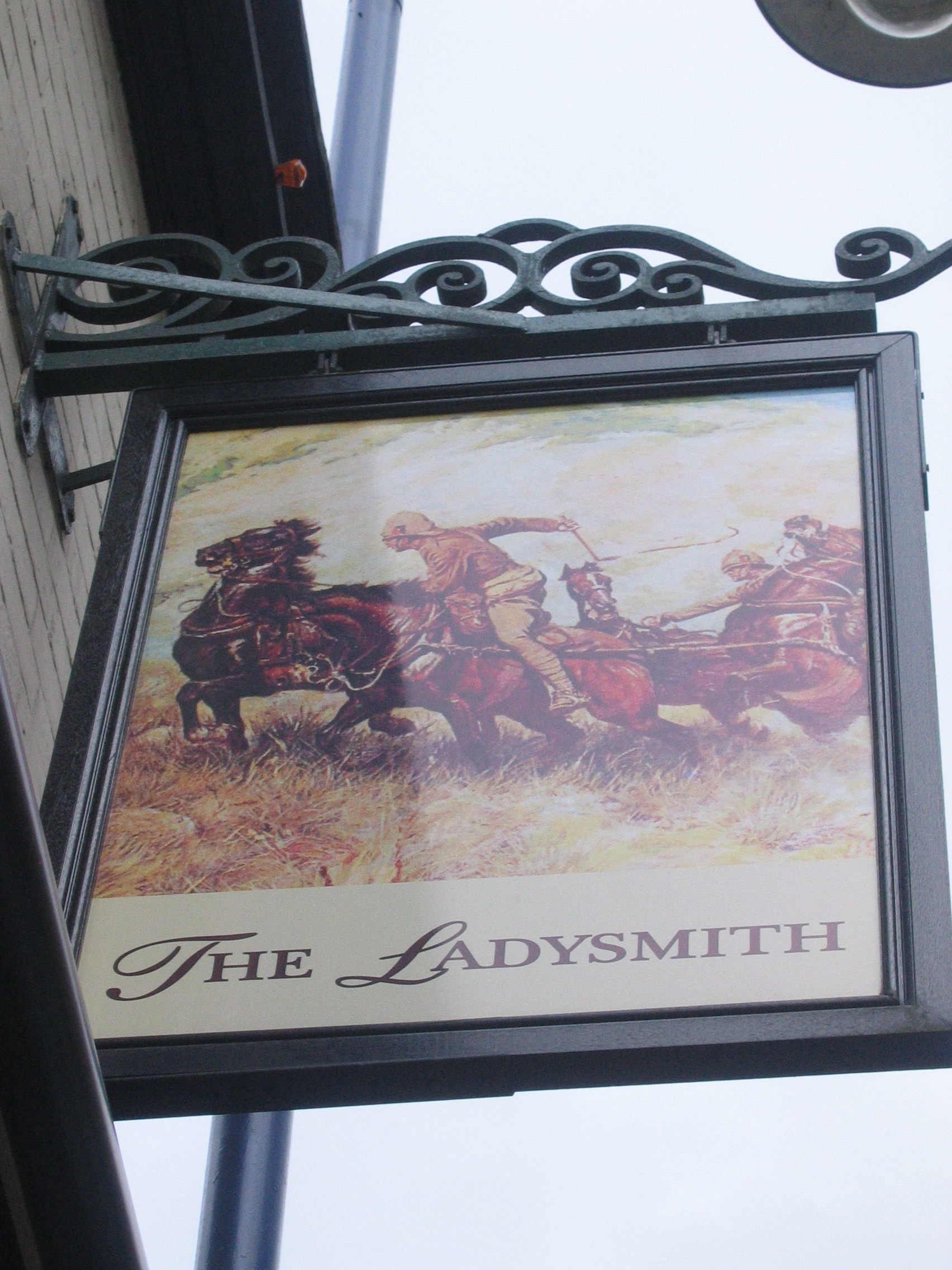 Photo taken by me – pub sign for The Ladysmith – Ashton Under Lyne Manchester Photo taken by me – pub sign for The Ladysmith – Ashton Under Lyne Manchester
