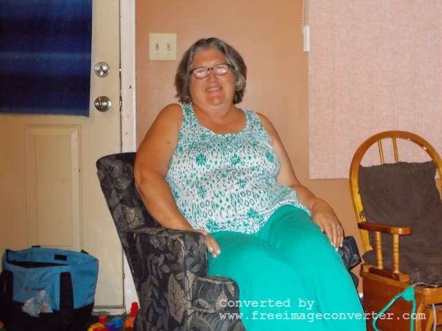 Grandma in the grandma chair