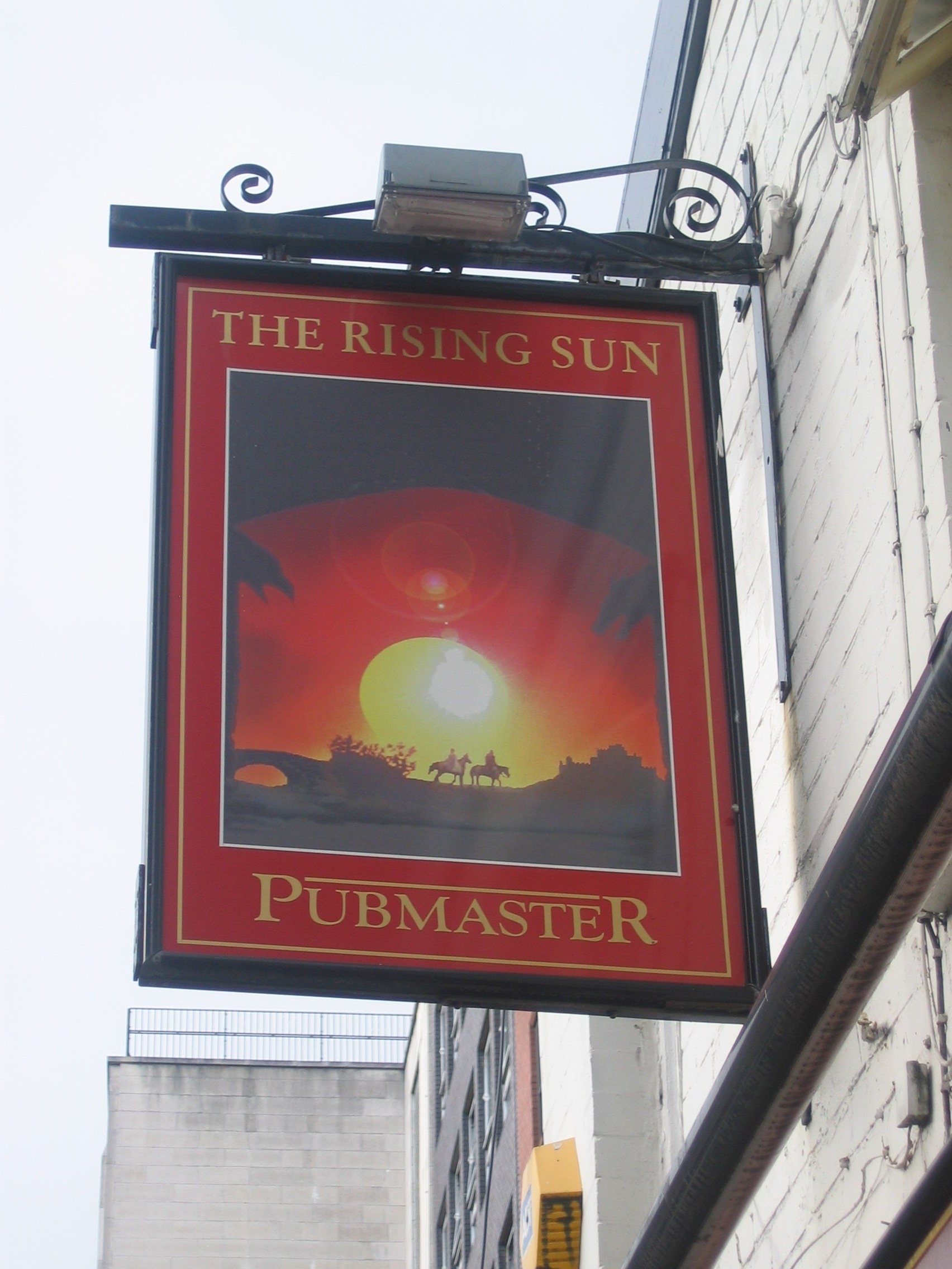Photo taken by me – pub sign for The Rising Sun – Manchester Photo taken by me – pub sign for The Rising Sun – Manchester