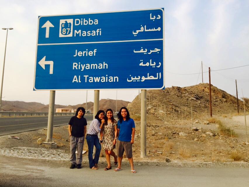 during Fujairah road trip