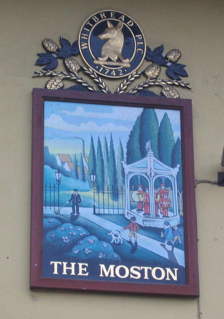 Photo taken by me – The Moston pub sign, Moston, Manchester 