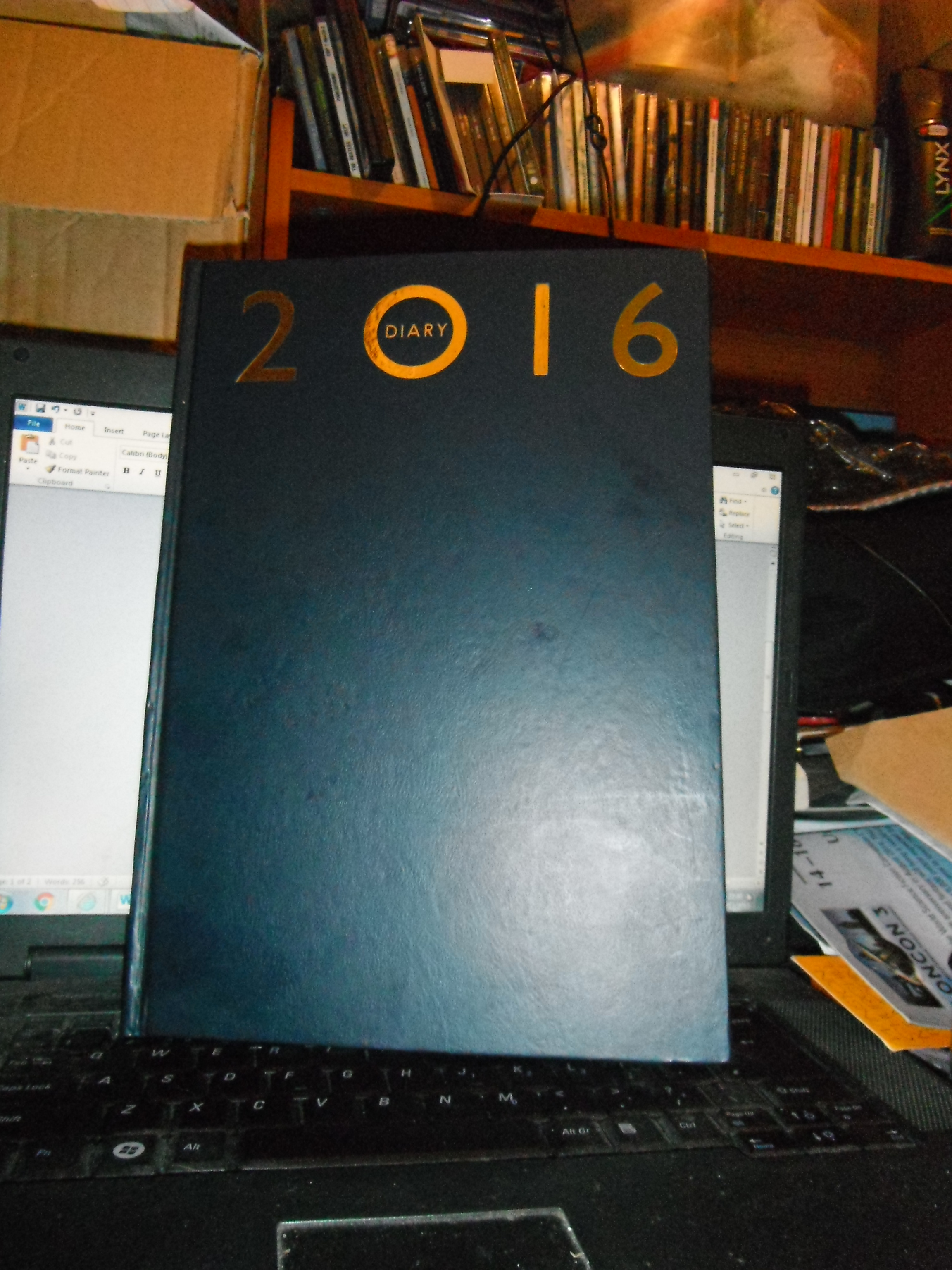 Photo taken by me – my 2016 diary 