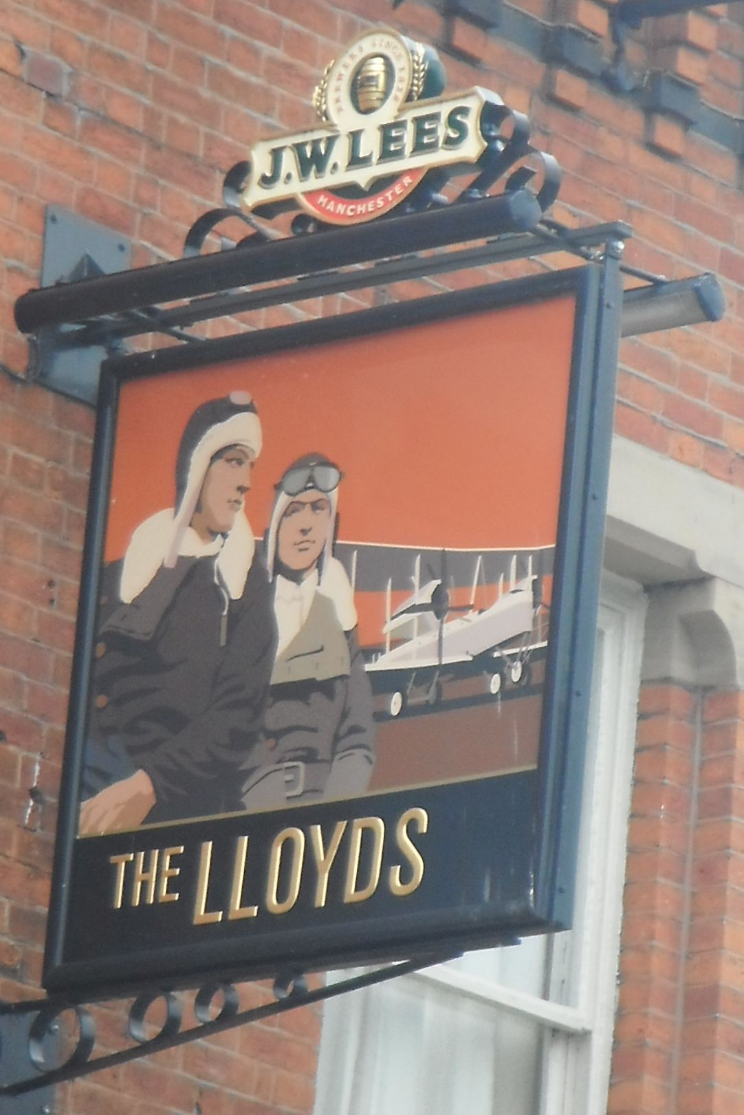 Photo taken by me – pub sign for The Lloyds Hotel Chorlton Manchester