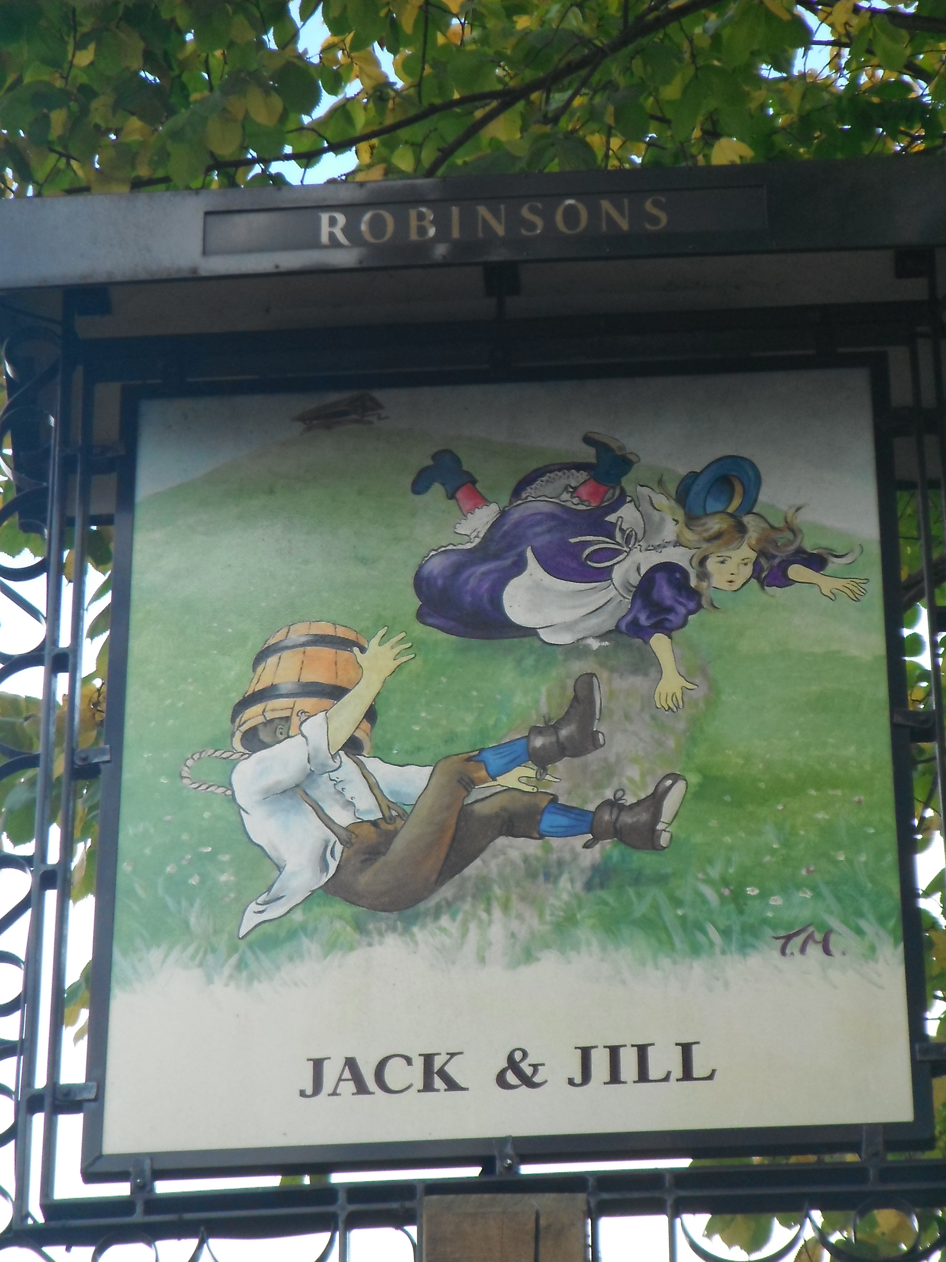 Photo taken by me - Pub Sign - The Jack And Jill Brinnington Stockport Cheshire