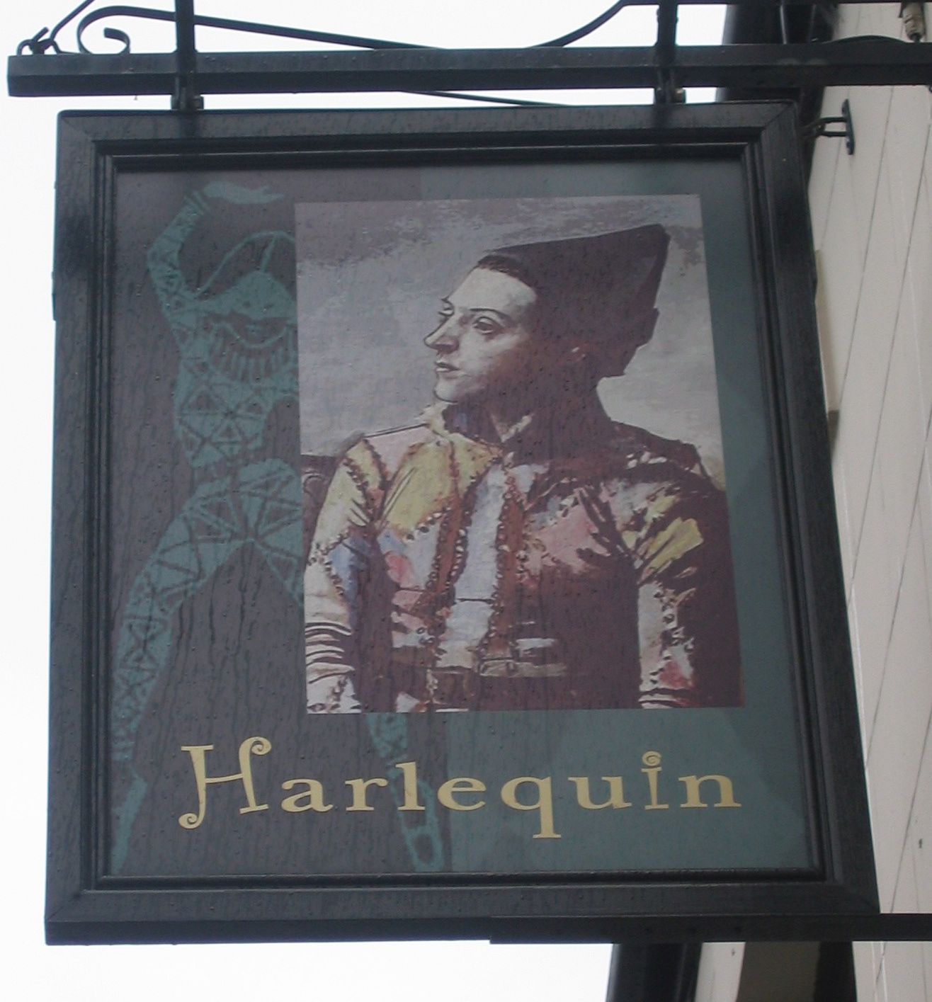 Pub Sign photo taken by me - The Harlequin Chadderton Manchester