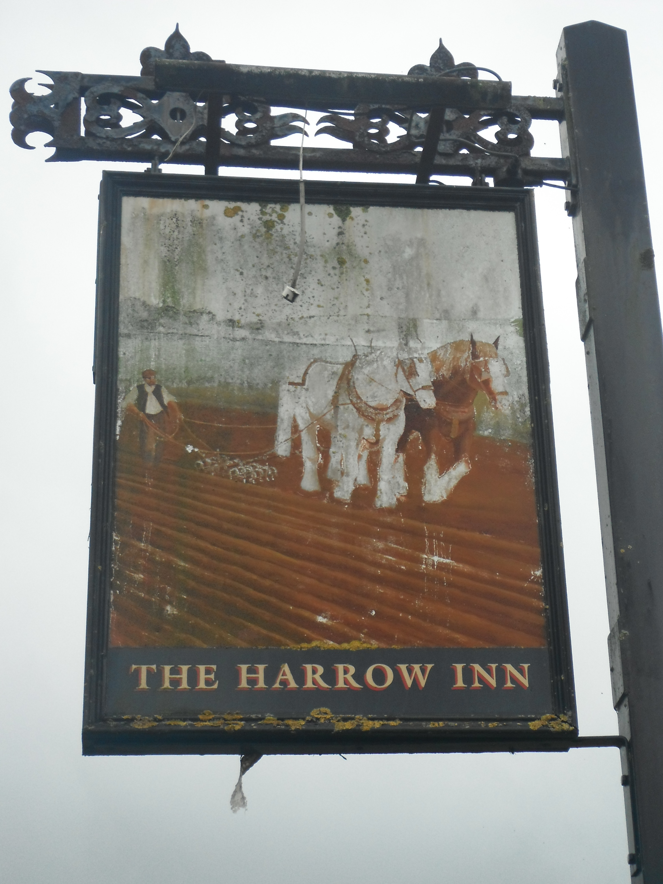 Photo taken by me – The Harrow pub sign -Ashton-In-Makerfield Lancashire Photo taken by me – The Harrow pub sign -Ashton-In-Makerfield Lancashire