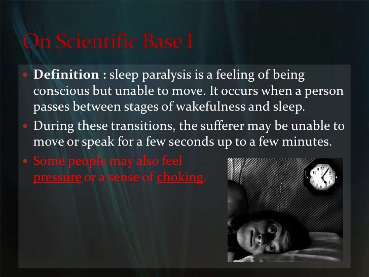 sleep paralysis 