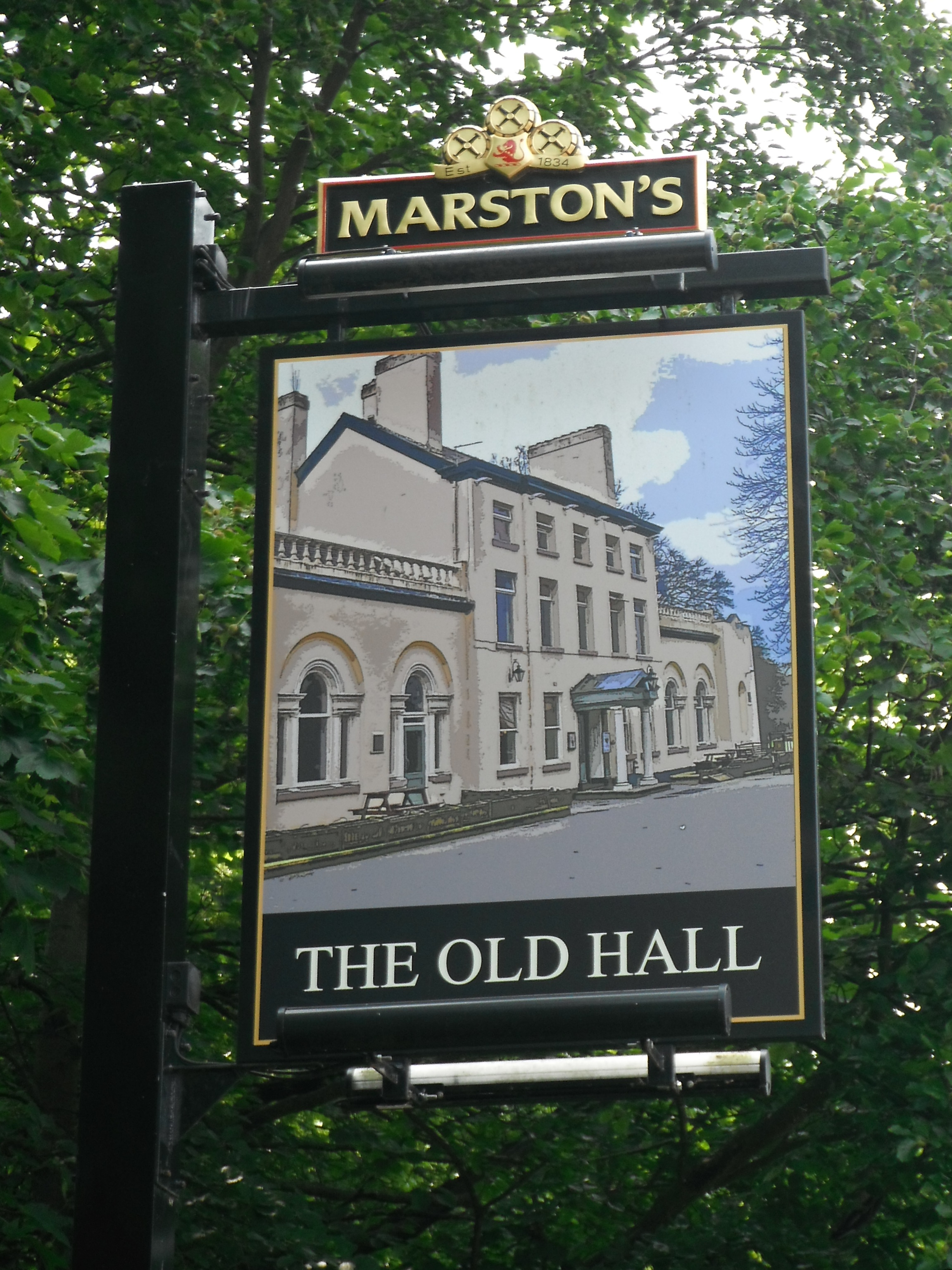 Pub Sign Photo taken by me - The Old Hall Timperley Cheshire Pub Sign Photo taken by me - The Old Hall Timperley Cheshire