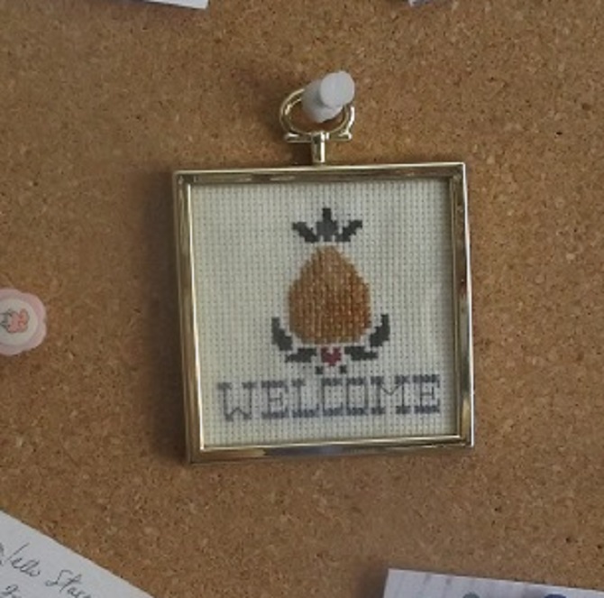 Small cross stitch made by me. :)