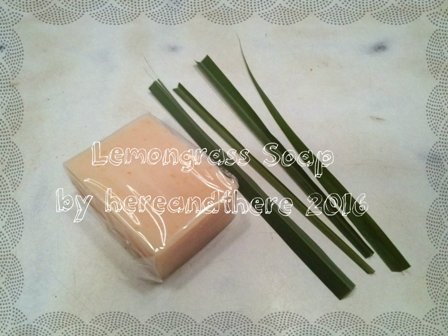 lemongrass soap by hereandthere 2016