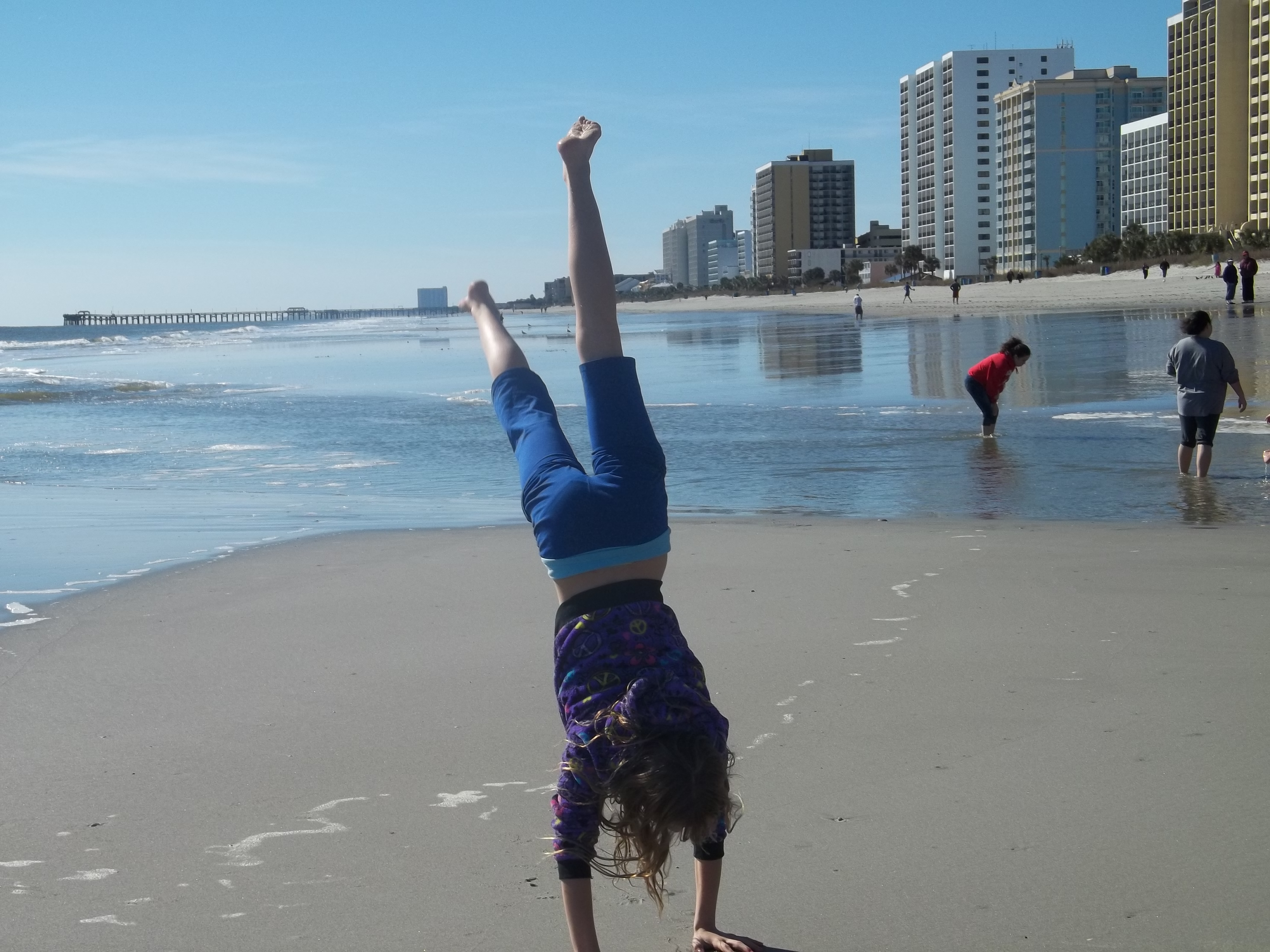 Daughter #1 on the beach