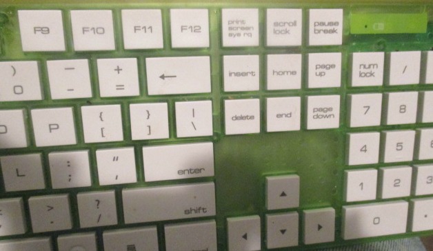 new green keyboard  © Marsha Musselman