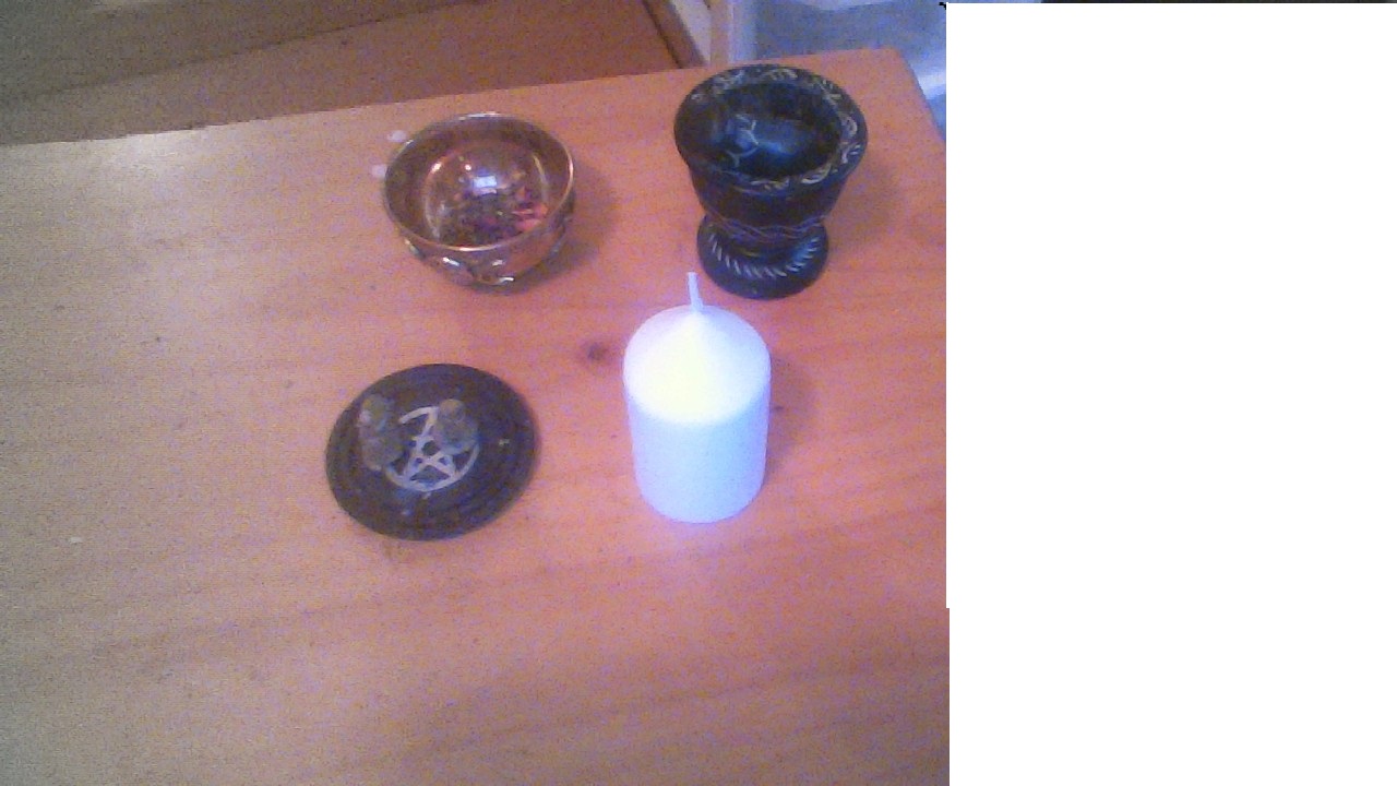 my photo of my candles and incense I made.