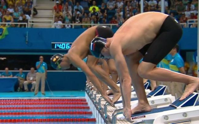 photograph from http://www.telegraph.co.uk/ for his false start 