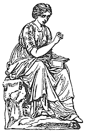 Calliope, the Muse of Writers, courtesy of WP Clipart.  Certainly not a modern Greek!