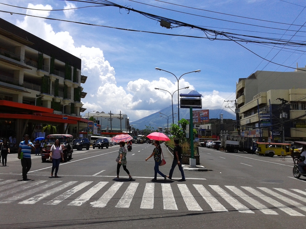 Legazpi City on a hot noon day Legazpi City on a hot noon day