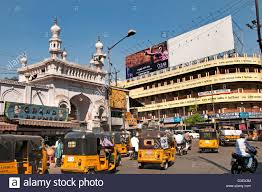 Mosque street market in Hyderabad
