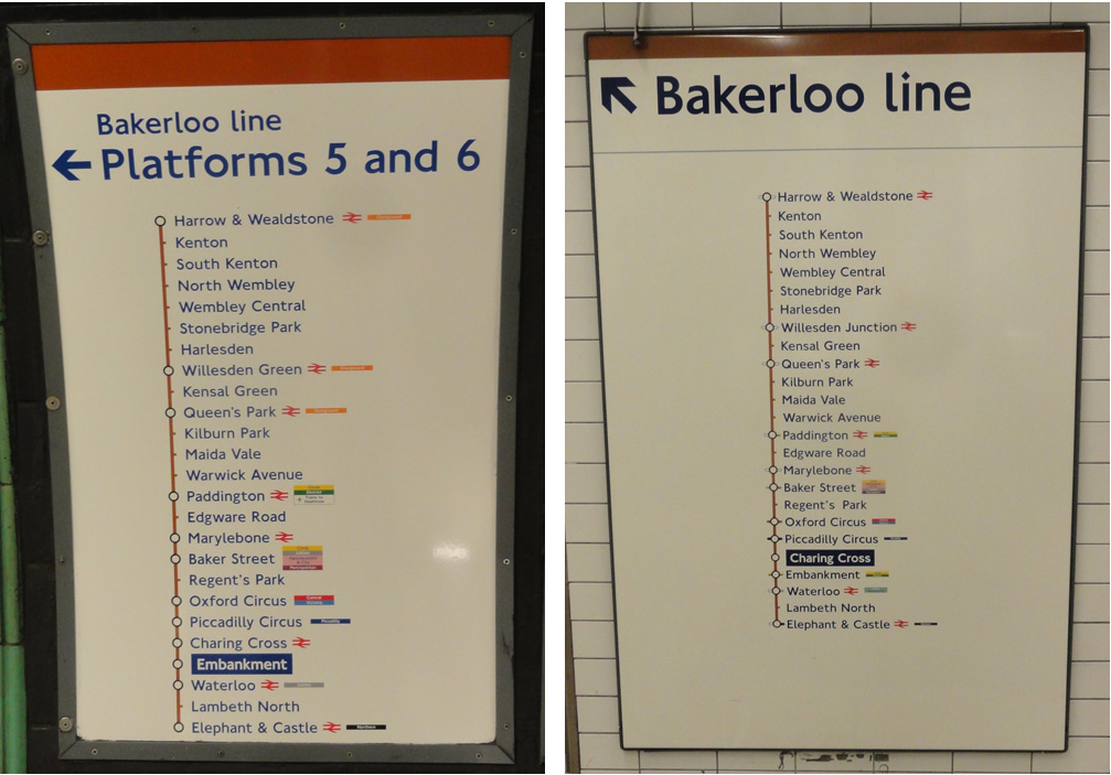 Bakerloo signs