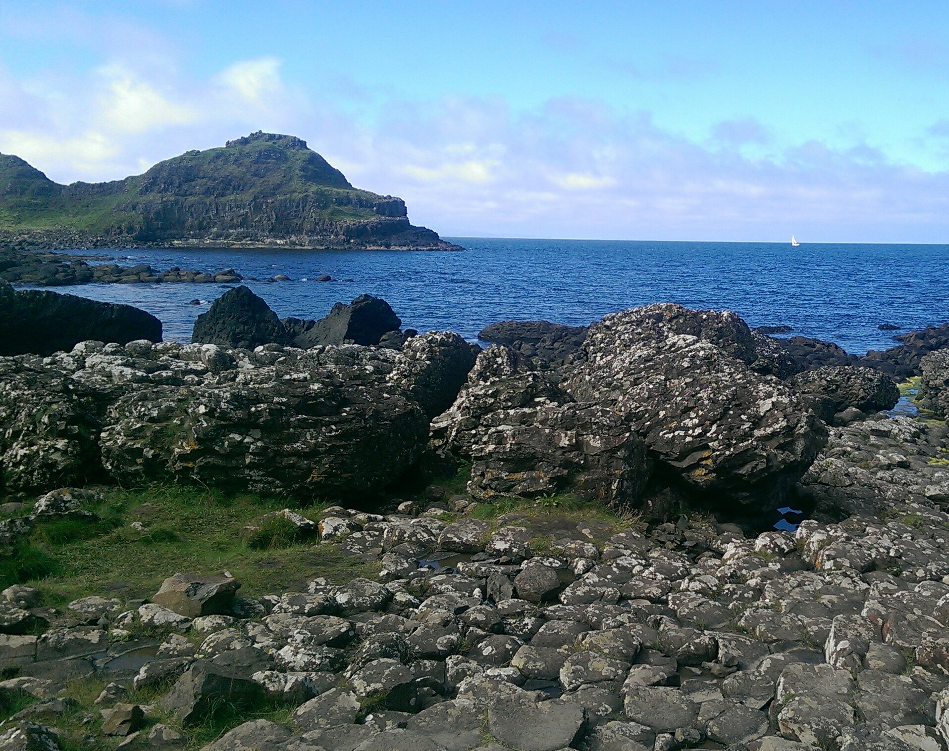 View from Giant's Causeway looking towards the Atlantic View from Giant's Causeway looking towards the Atlantic
