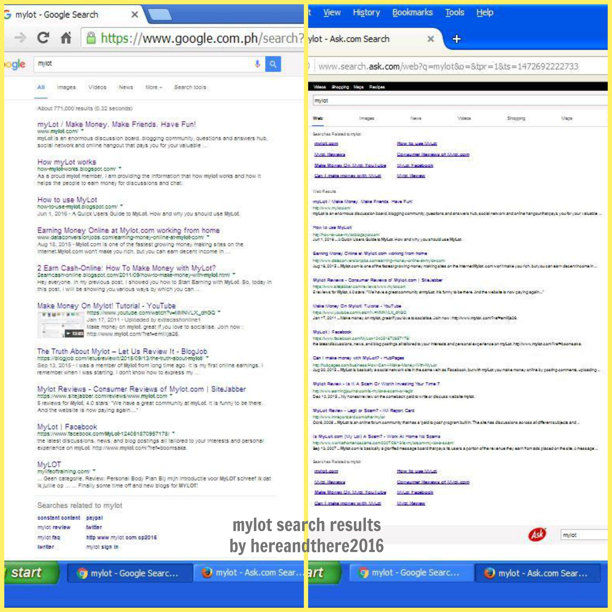 Mylot search results by hereandthere2016