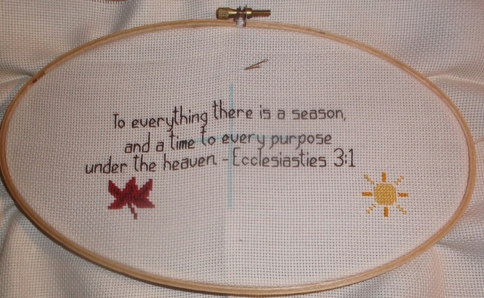 My latest counted cross stitch project as of 9-4-16 My latest counted cross stitch project as of 9-4-16