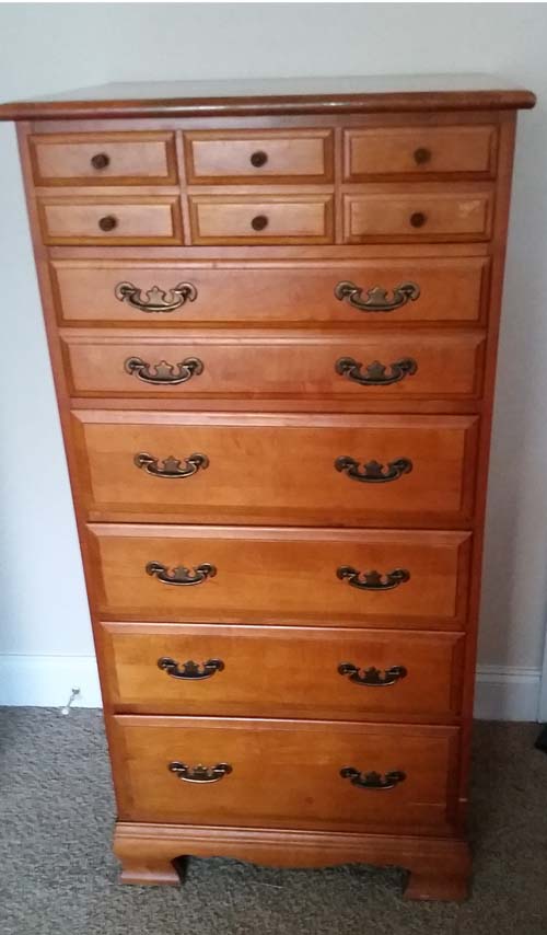 The dresser I purchased yesterday.