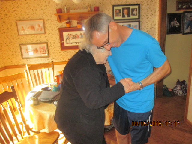 © Marsha Musselman 2016. Brother from AZ and Mom dancing.