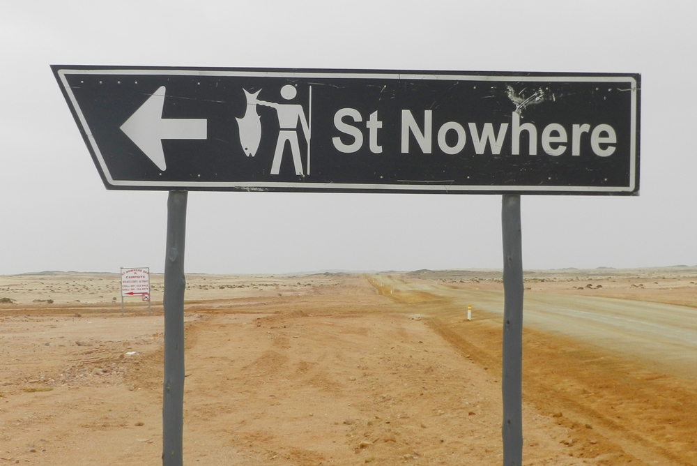 St Nowhere fishing spot in Namibia