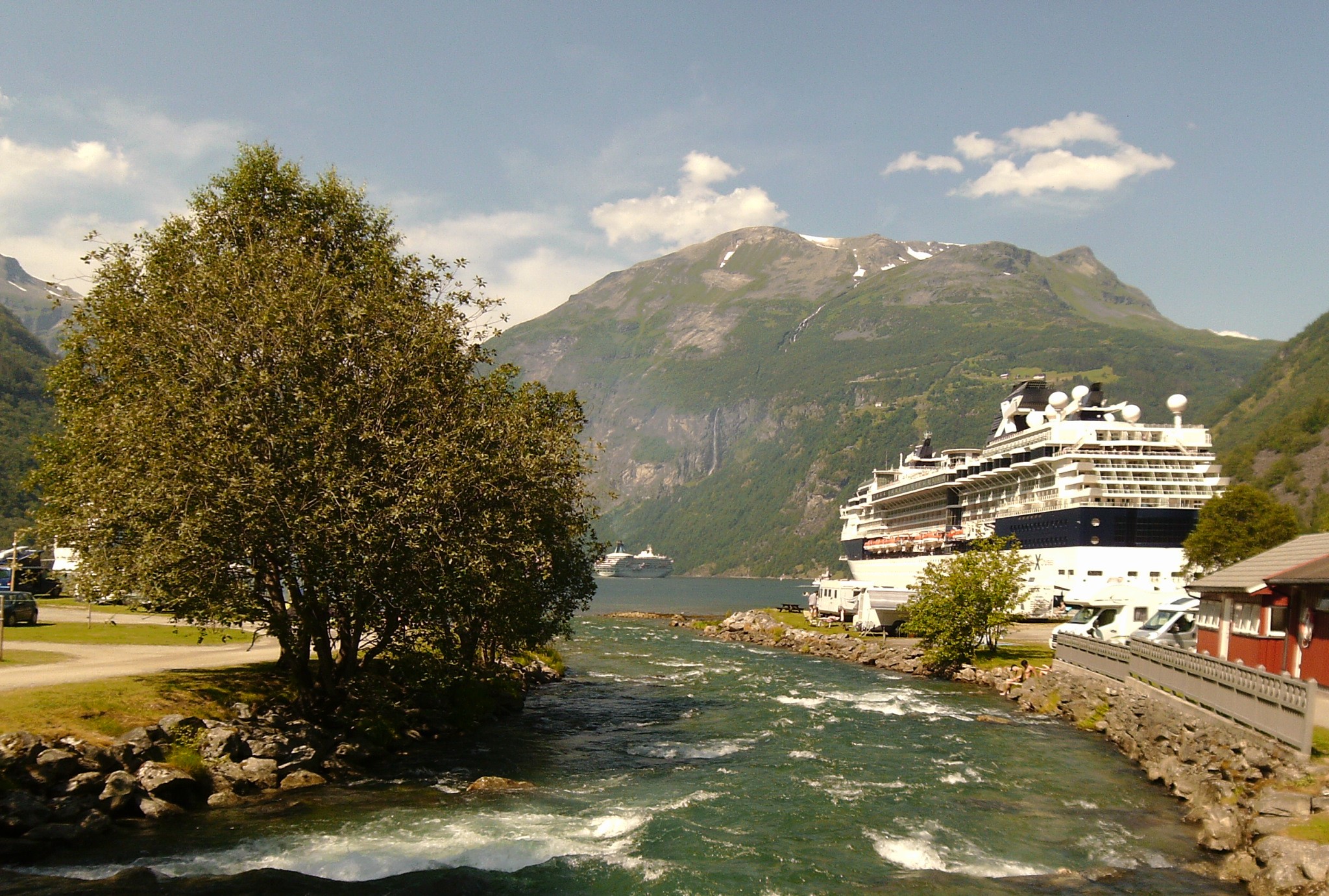 Our cruise ship in Norway