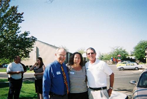 me and Red Bluff  MAyor and City Official - Sept 29th 2006 Ground Breaking for Kimball Crossing.