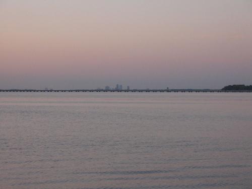 Jacksonville Florida - This is a picture of the St John's River with the city in the back.