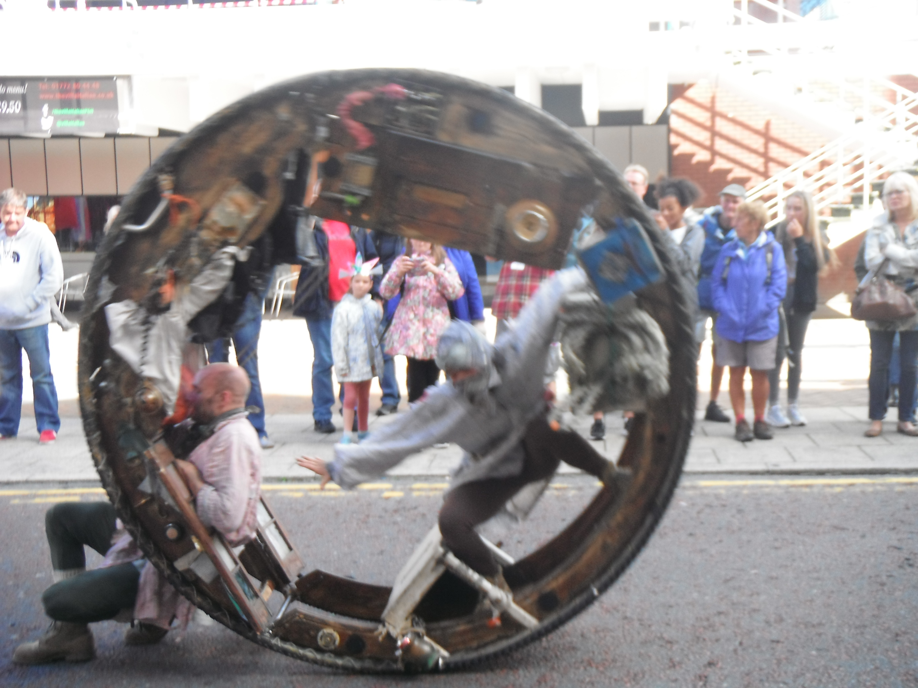 Photo taken by me – The Acrojou Wheelhouse Act in progress Photo taken by me – The Acrojou Wheelhouse Act in progress