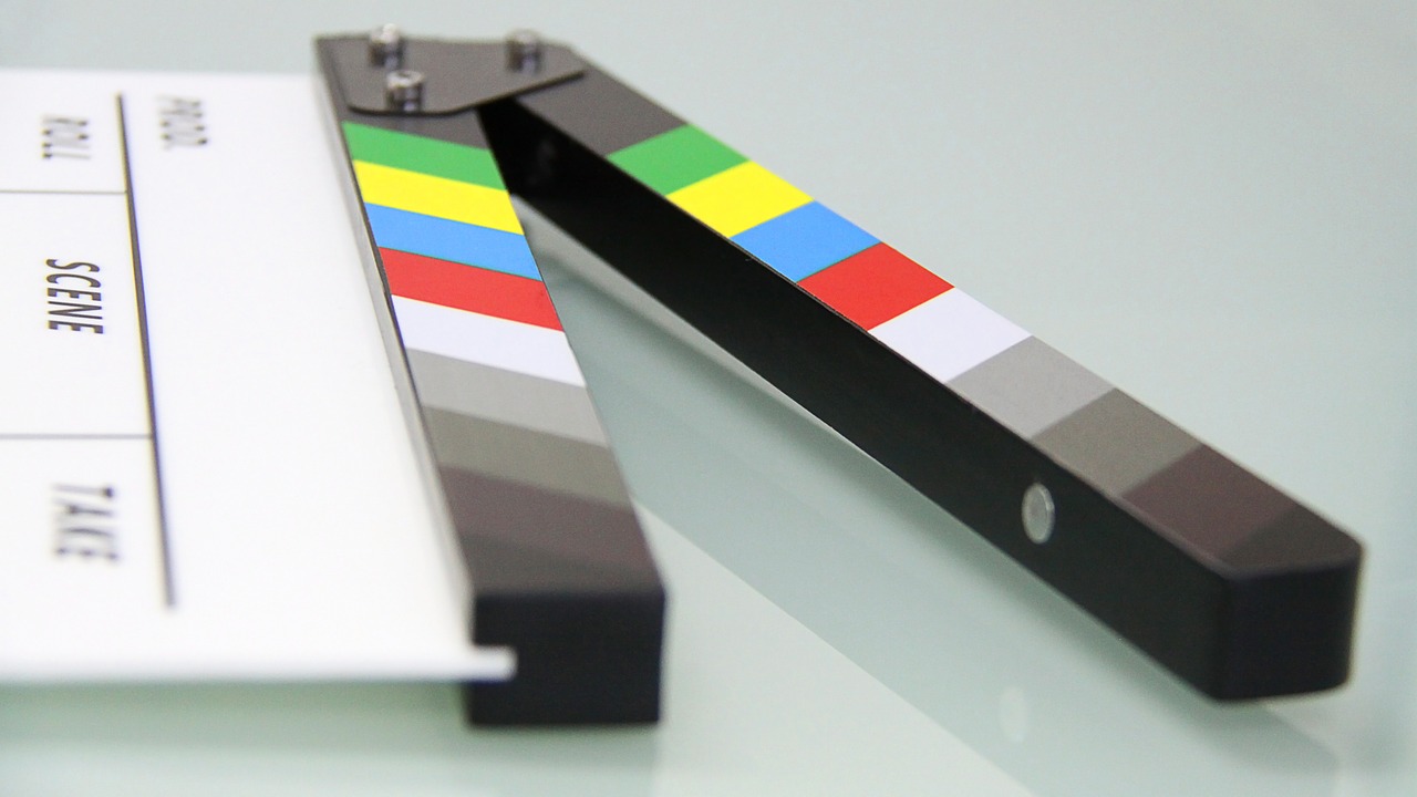 Pixabay image, clapper board Pixabay image, clapper board