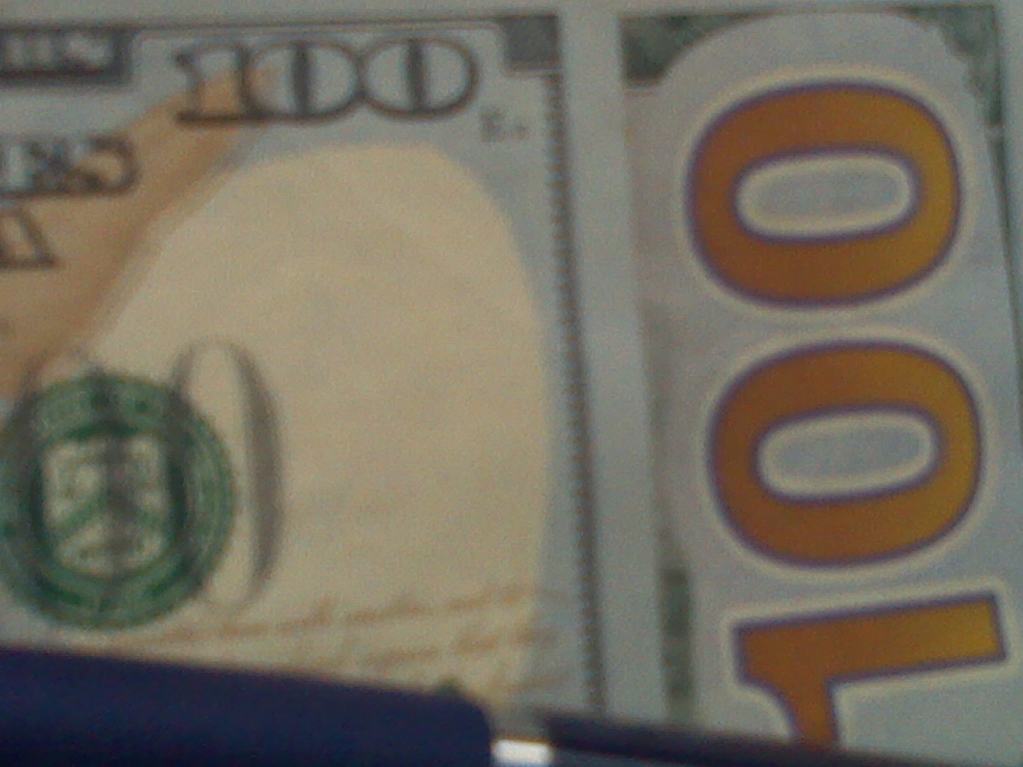 Image of 100 dollar bills: Pat Z Anthony