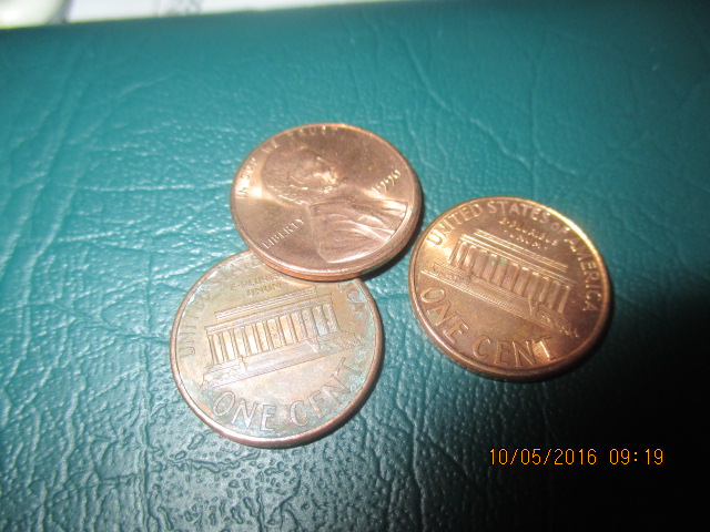 © Marsha Musselman 2016. 3 pennies.