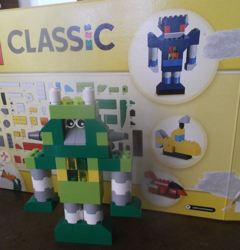 Sad attempt at a robot I tried to do off a Lego box. Sad attempt at a robot I tried to do off a Lego box.